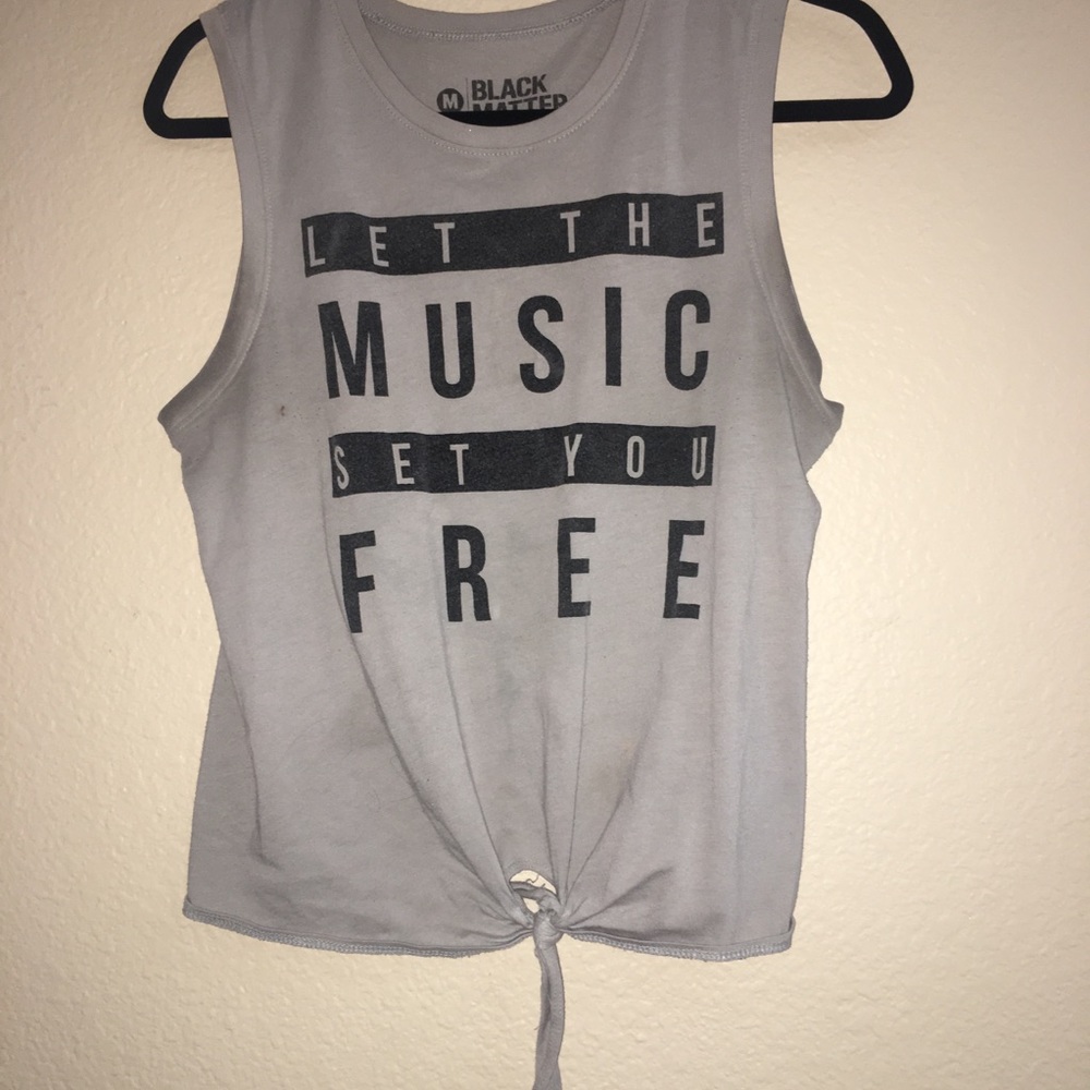 Black matter tank top
